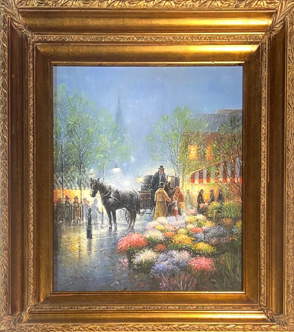 J. Hamilton, Oil on Canvas, (American, 20th Century) (1 of 7)