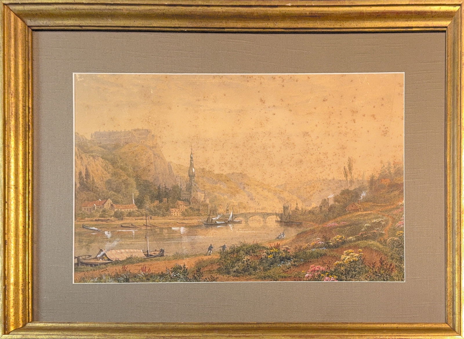 Jasper Francis Cropsey, Watercolor on Paper, American Painter (1823 - 1900) (1 of 8)