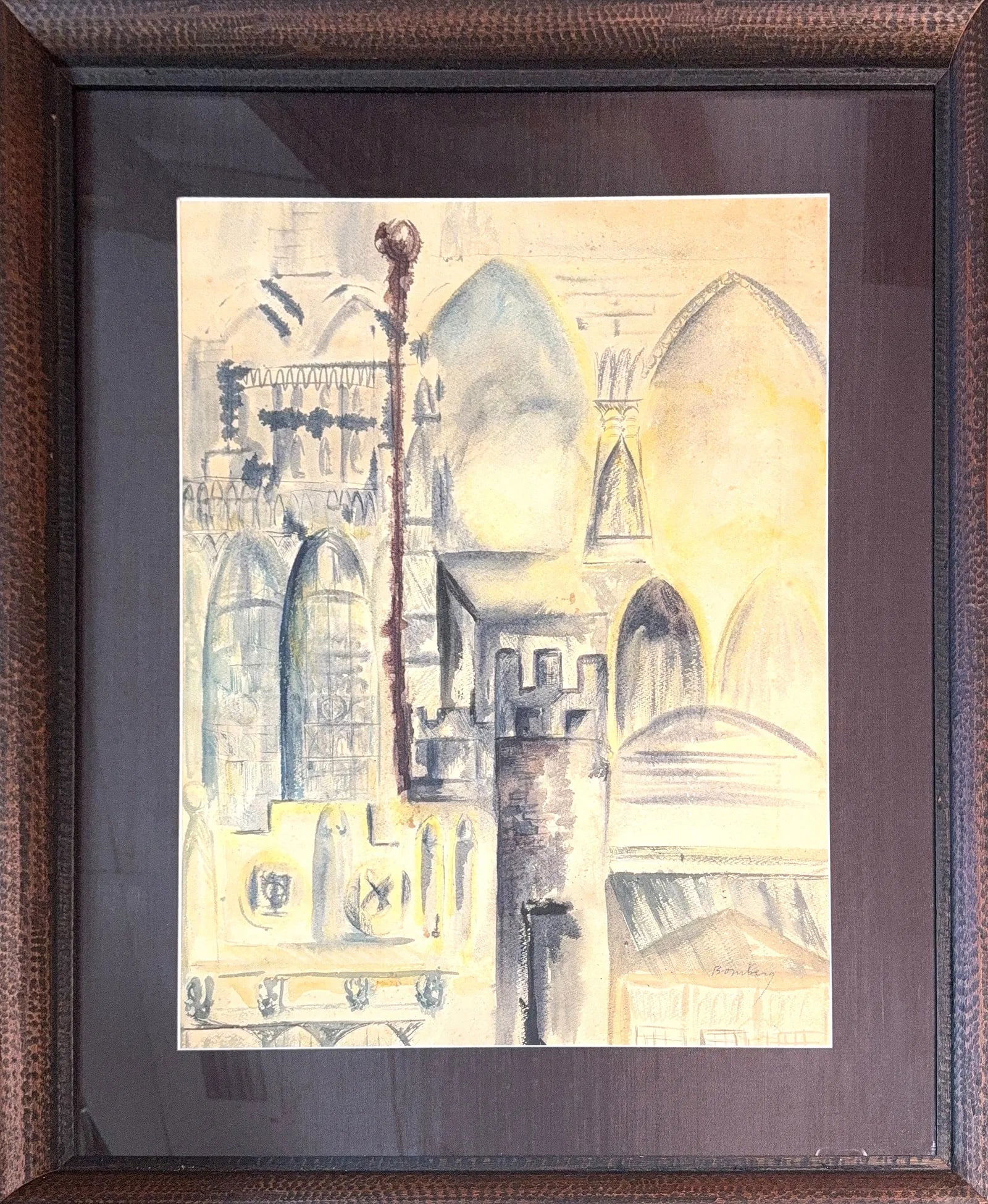 David Bomberg, Watercolor/Mix-Media on Paper, English (1890 - 1957) (1 of 6)