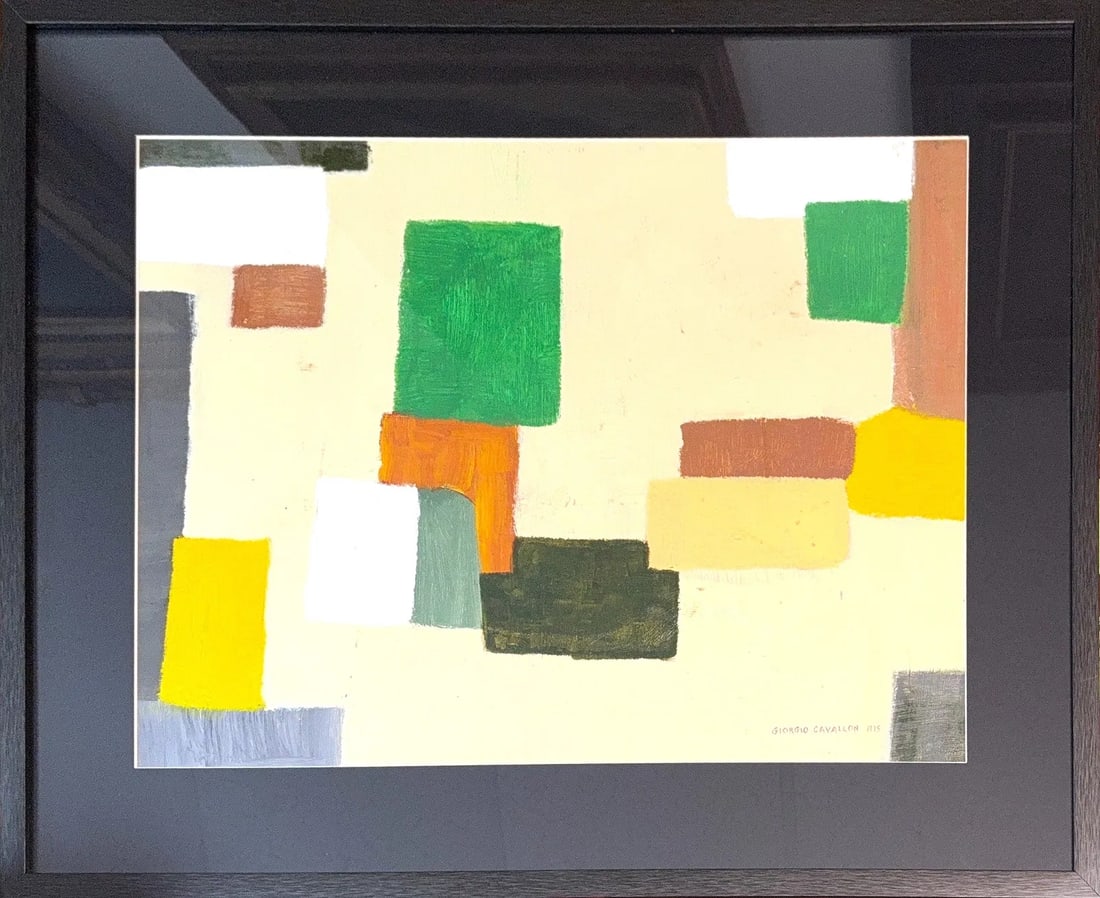 Giorgio Cavallon, Oil on Hard Board, Italian (1904 - 1989) (1 of 6)