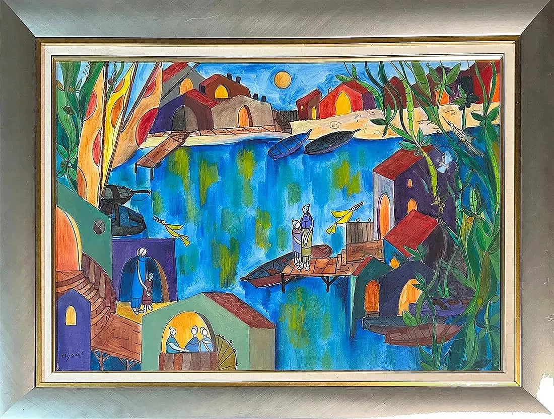 Jose Marie Mijares Fernandez, Oil on Canvas, Cuban (1921 - 2004) (1 of 6)