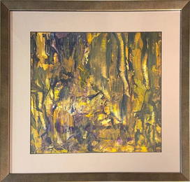 Behjat Sadr, Acrylic/Mix-Media on Card Board, Iranian (1924 - 2009)