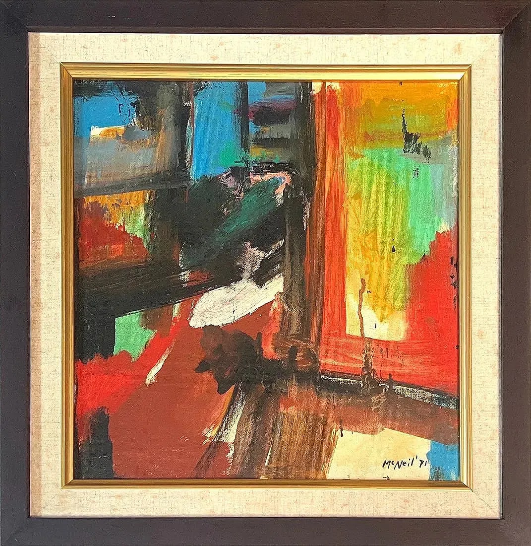 George McNeil, Oil on Hard Board, American (1908 - 1995) (1 of 5)