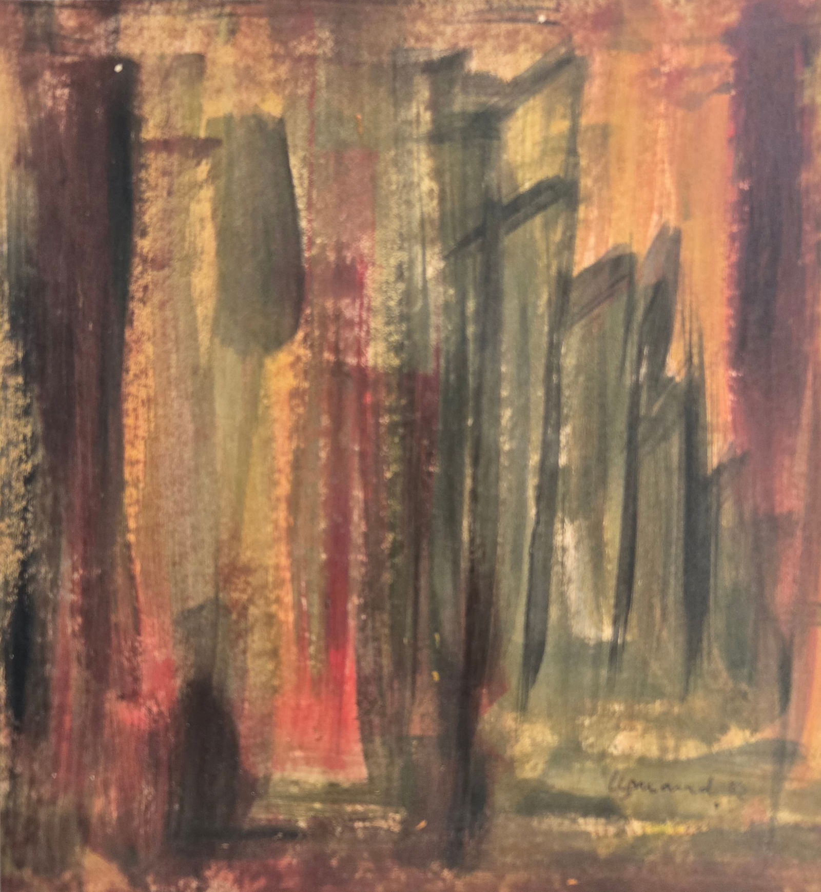 Peter Upward, Oil on paper, Australian Painter (1932 - 1984): Born: 1932. Died: 1984. Known for: Abstract painting. The abstract expressionist Peter Upward obtained formal art training from RMIT in Melbourne, followed by the Julian Ashton Art School in Sydney, w