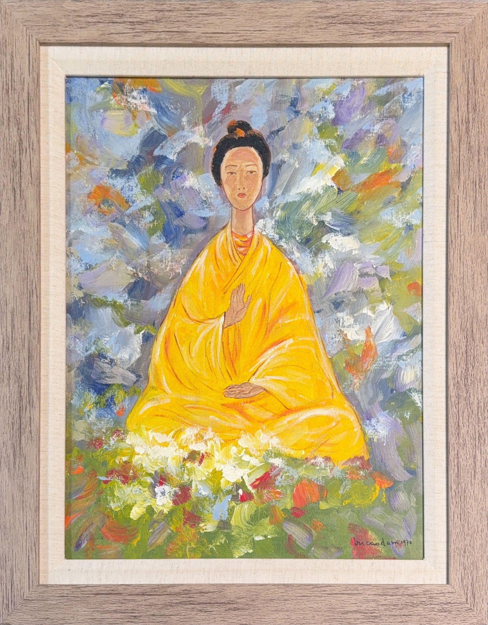 Vu Cao Dom, Acrylic on Cardboard, French-Vietnamese (1908 - 2000) (1 of 6)