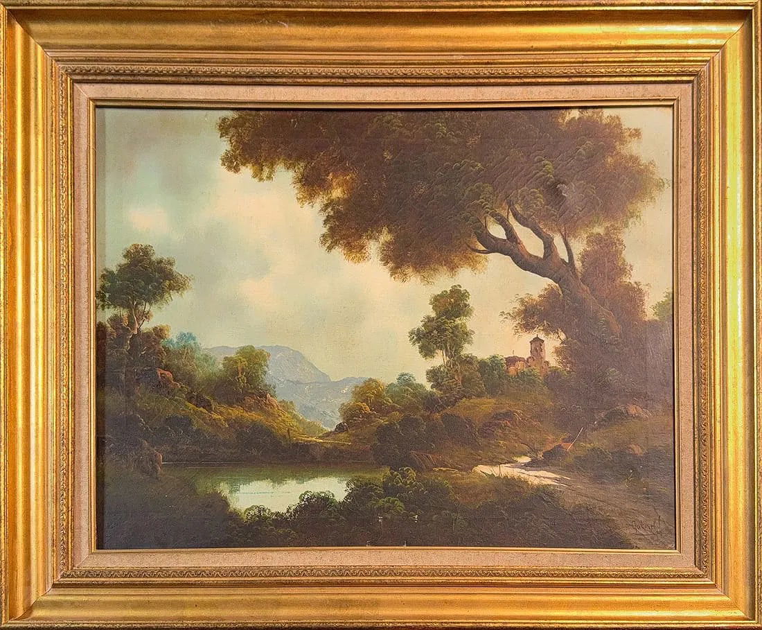 Paul Joseph Constantin Gabriel, Oil on Canvas, German (1828 - 1903) (1 of 6)