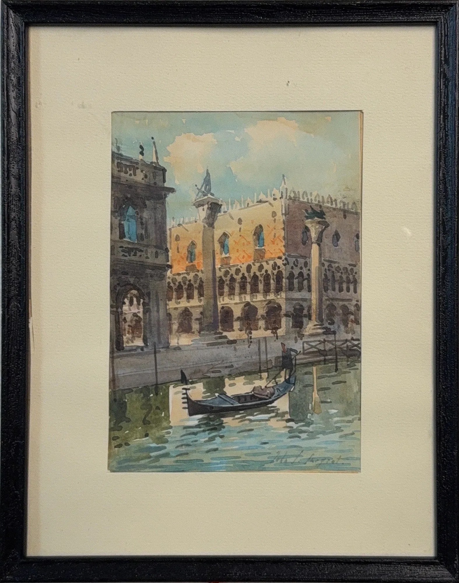 John Singer Sargent, Watercolor on Paper, American (1856 - 1925) "Italy" (1 of 5)