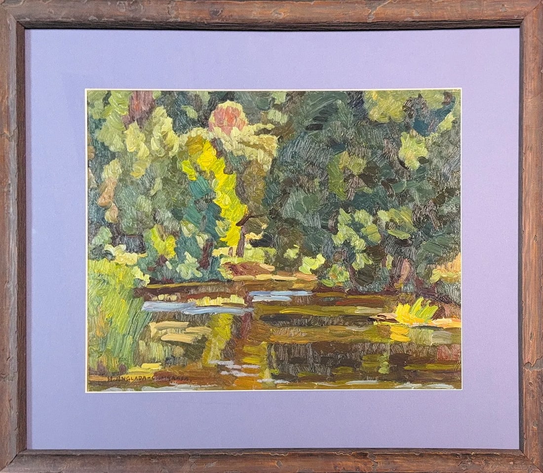 Hermenegildo Anglada (Hermen) Camarasa, Oil on Cardboard, Spanish (1871 - 1959) (1 of 7)