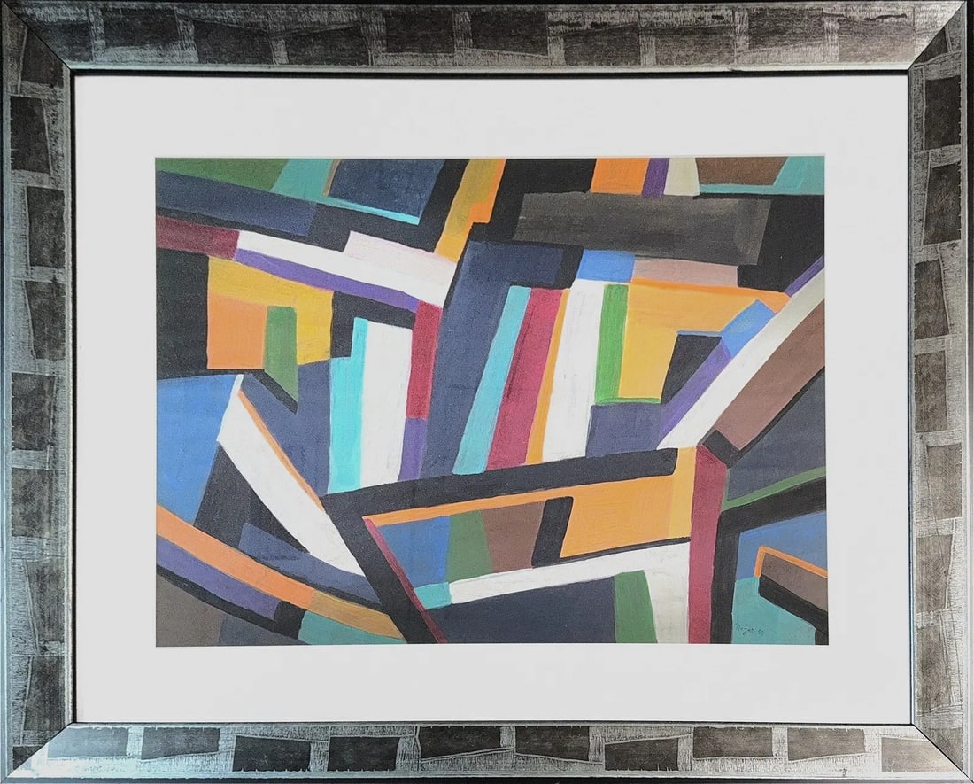 Nejad Melih Devrim, Acrylic/Mix-Media on Paper, Turkish (1923 - 1995) (1 of 6)