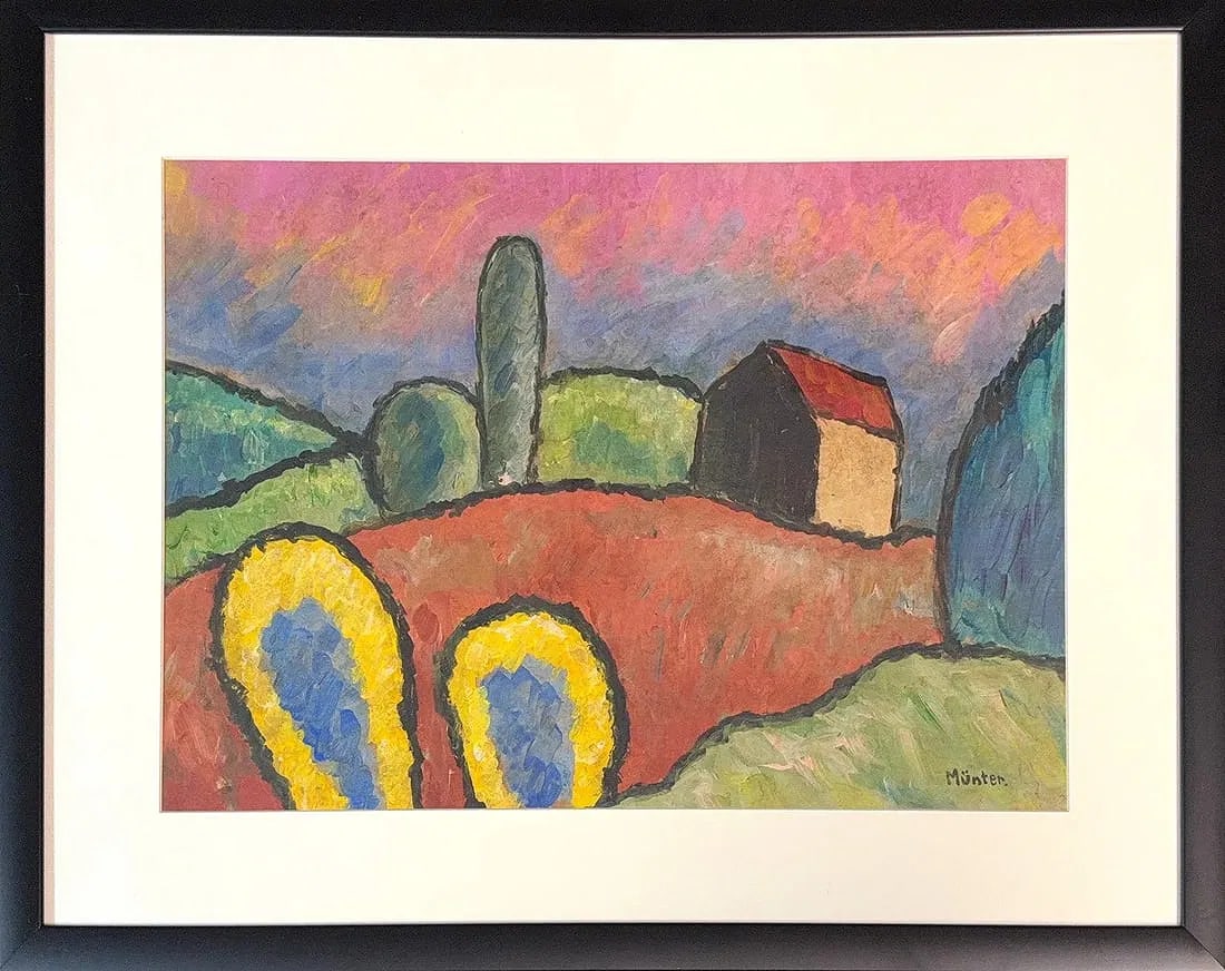 Gabriele Munter, Oil on Hard Board, German (1876 - 1962) (1 of 5)