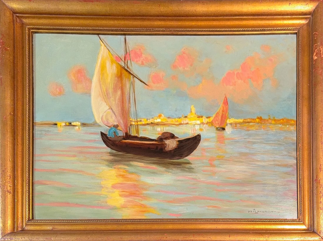 Arvid Claes William Johanson, Oil on Hard Board, Swedish-French (1862–1923) (1 of 6)