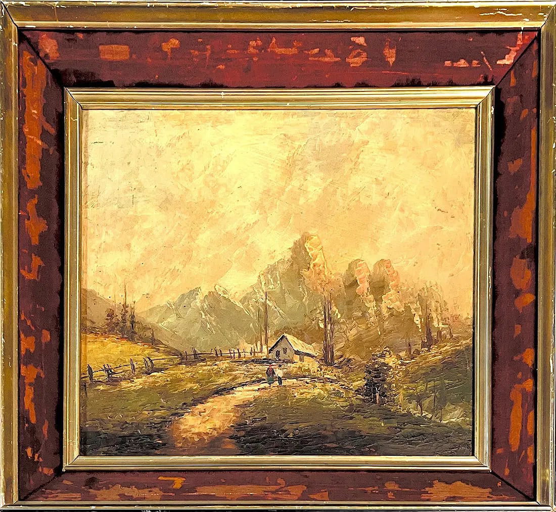 W.H.M. Cox, Oil on Woodboard, American (D. 1909) (1 of 7)
