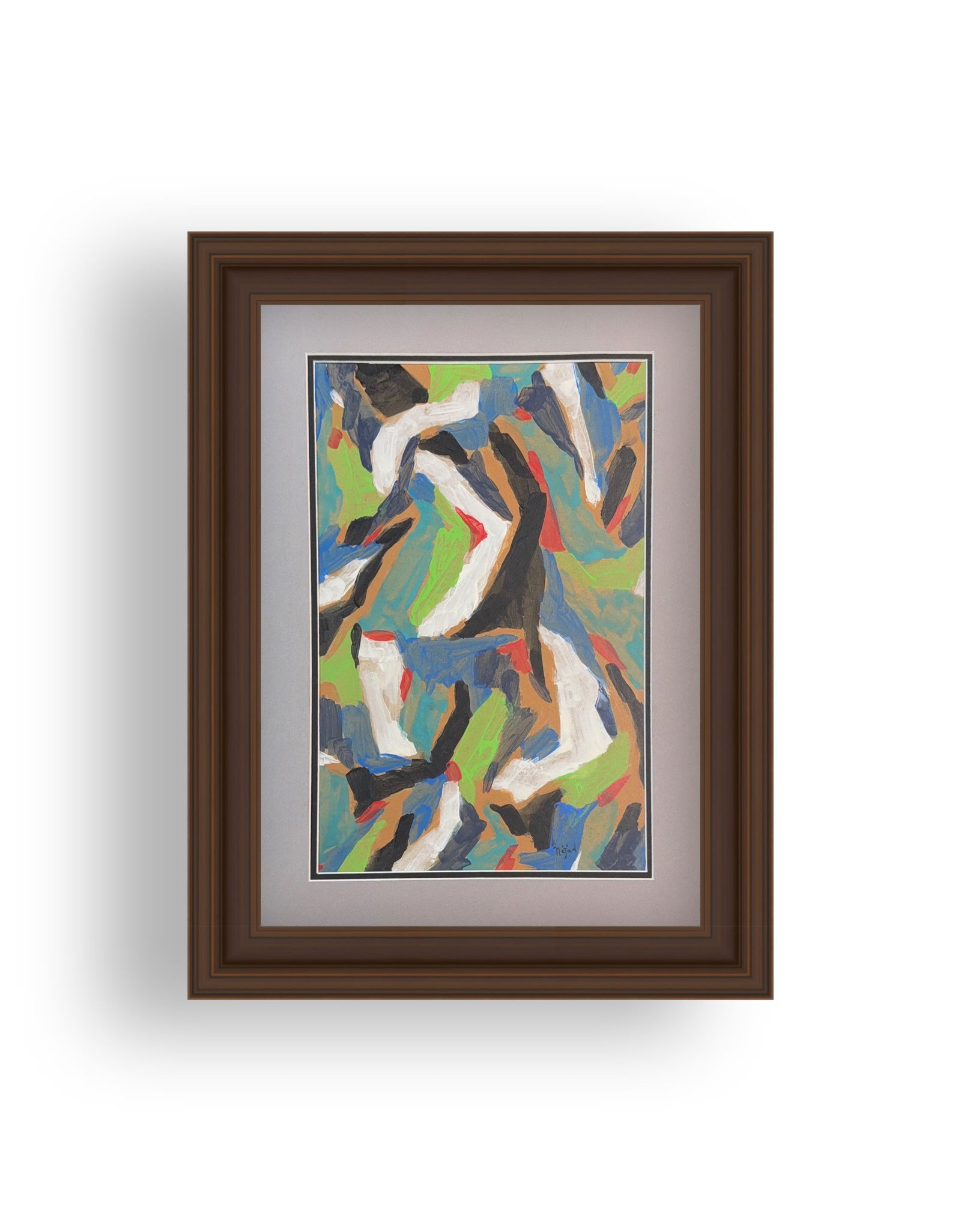 Nejad Melih Devrim, Acrylic/Mix-Media on Paper, Turkish (1923 - 1995) (1 of 8)