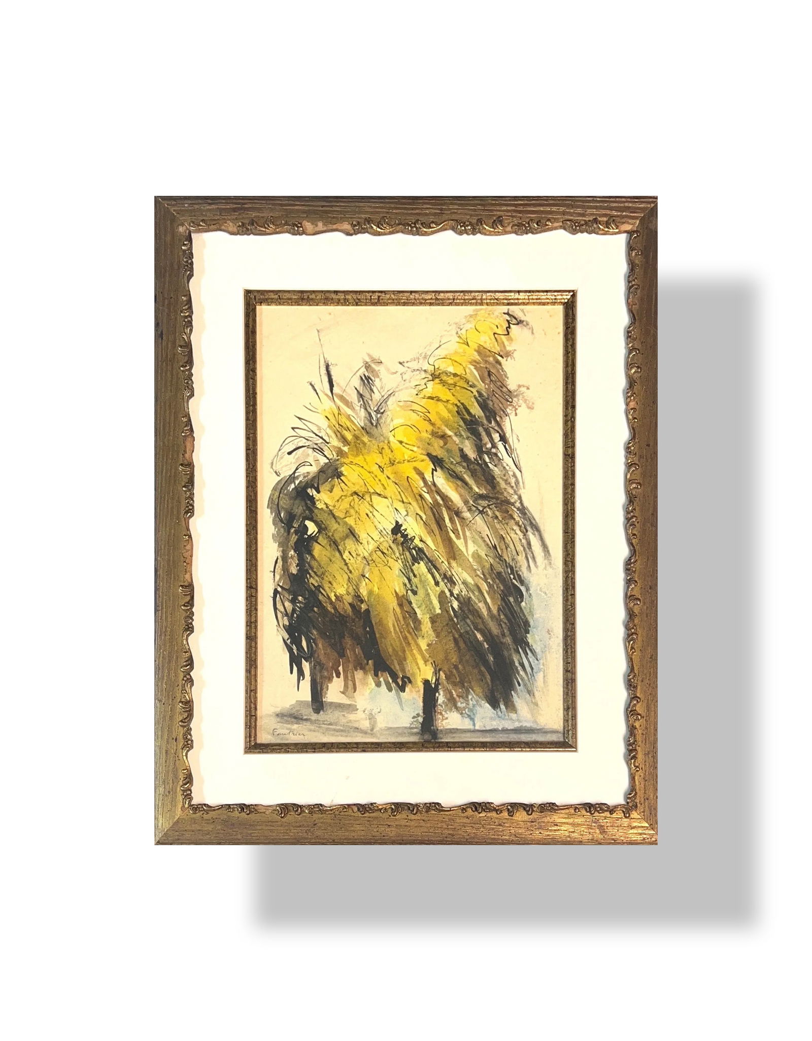 Jean Fautrier, Mix-Media on Paper, French Painter (1898 - 1964) (1 of 7)