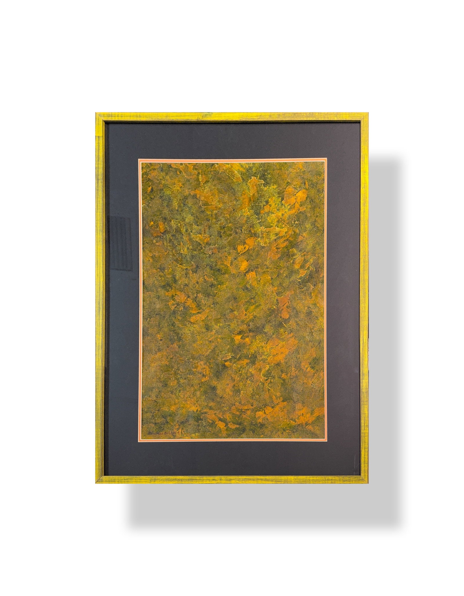 Beauford Delaney, Oil/Acrylic on Thick Artistic Paper, African-American (1901 - 1979): KEYWORDS: Abstract / Non-representational, Textured / Impasto, Vibrant Color Palette, Earthy Tones / Warm Colors, Autumn, Oil Painting / Acrylic Painting, Expressionism / Abstract, Expressionism, Mode