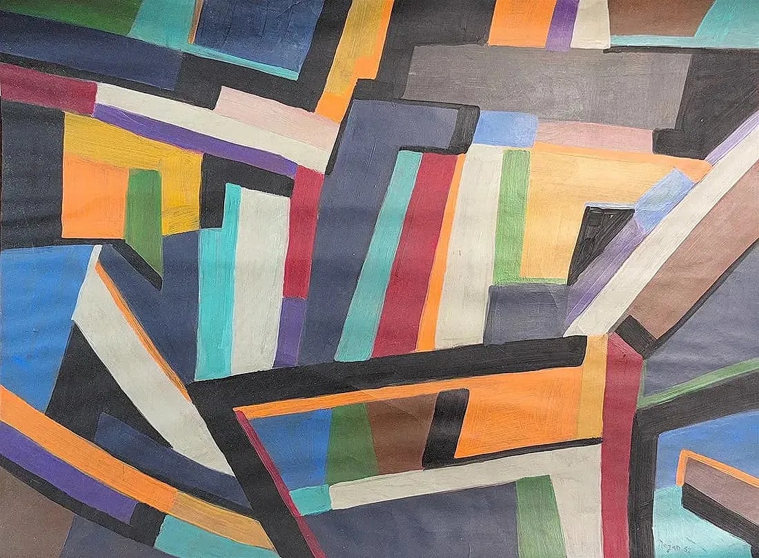 Nejad Melih Devrim, Acrylic/Mix-Media on Paper, Turkish (1923 - 1995) - 4