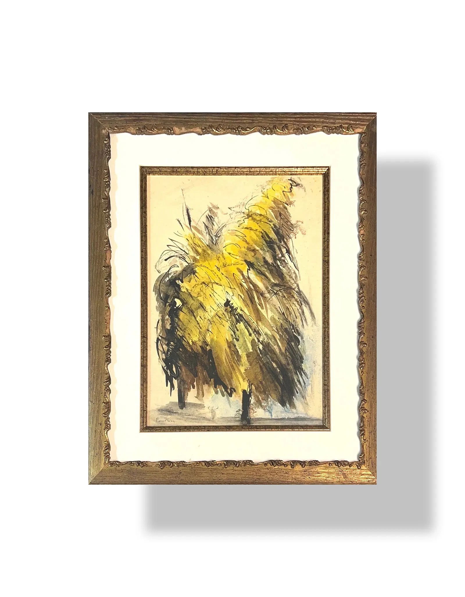 Jean Fautrier, Mix-Media on Paper, French Painter (1898 - 1964) (1 of 7)