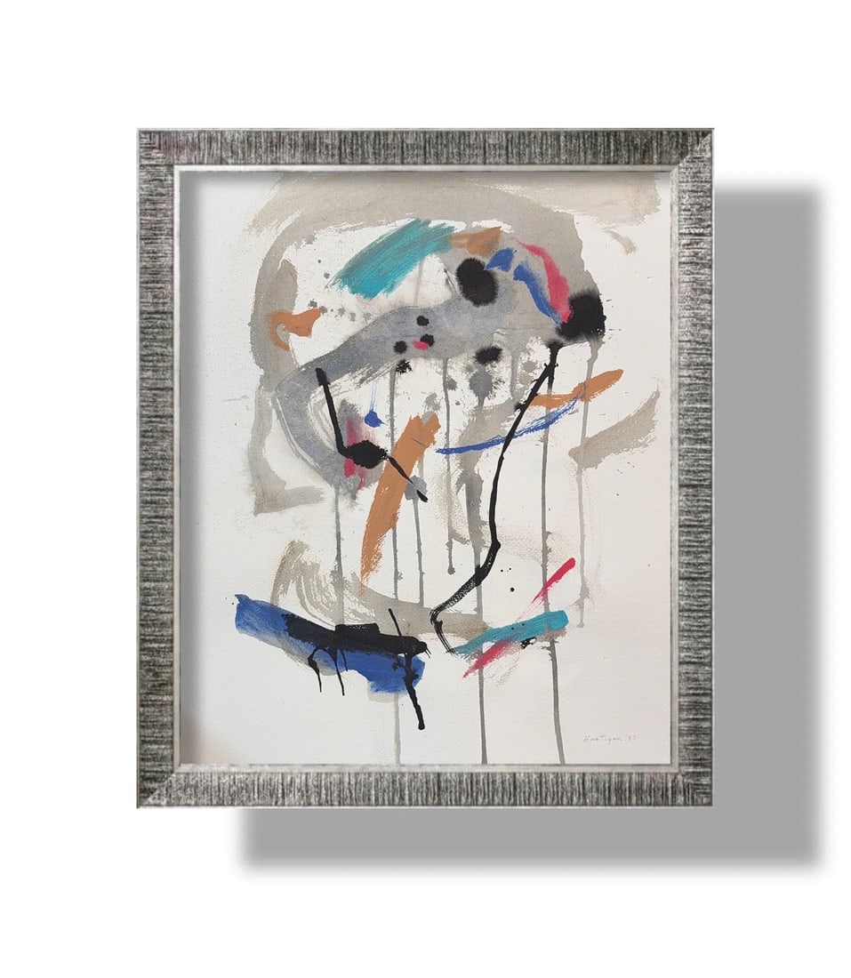 Grace Hartigan, Watercolor/Mix-Media on Paper, American (1922 - 2008) (1 of 8)