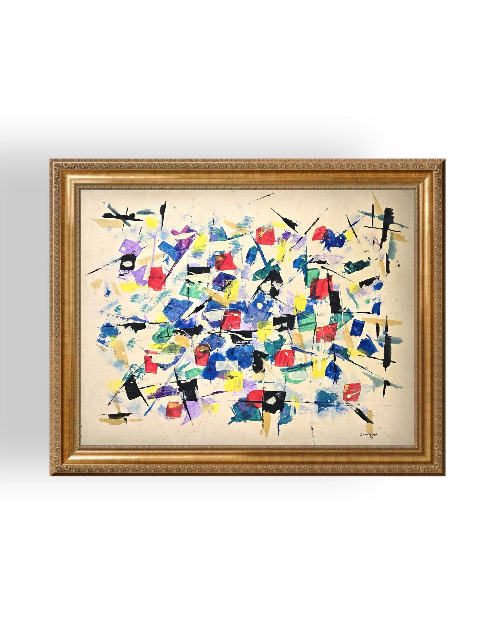 Antonio Bandeira, Mix-Media on Paper, Brazilian Painter (1922 - 1967) (1 of 7)