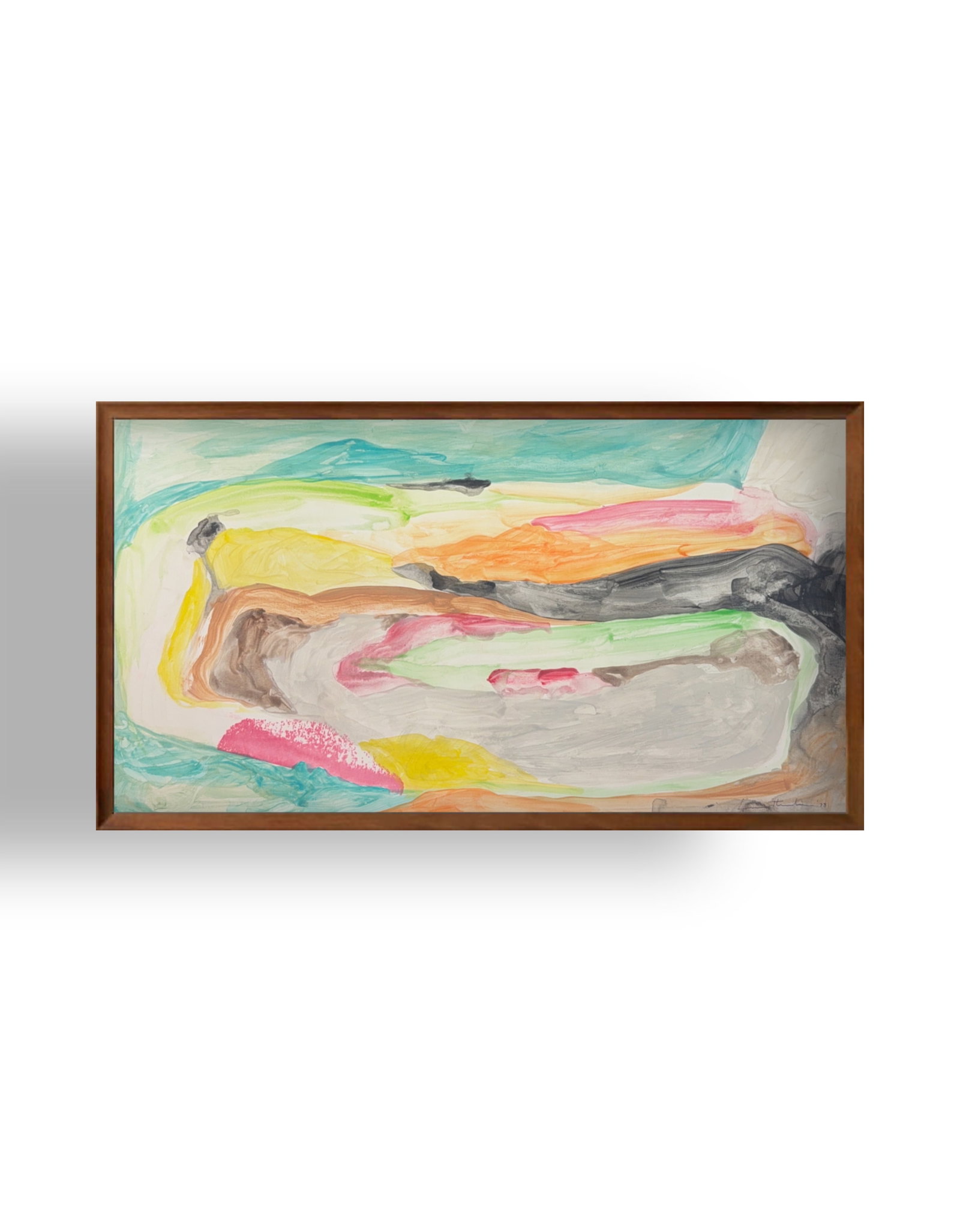 Helen Frankenthaler, Mix-Media on Cardboard, American (1928 - 2011) (1 of 7)