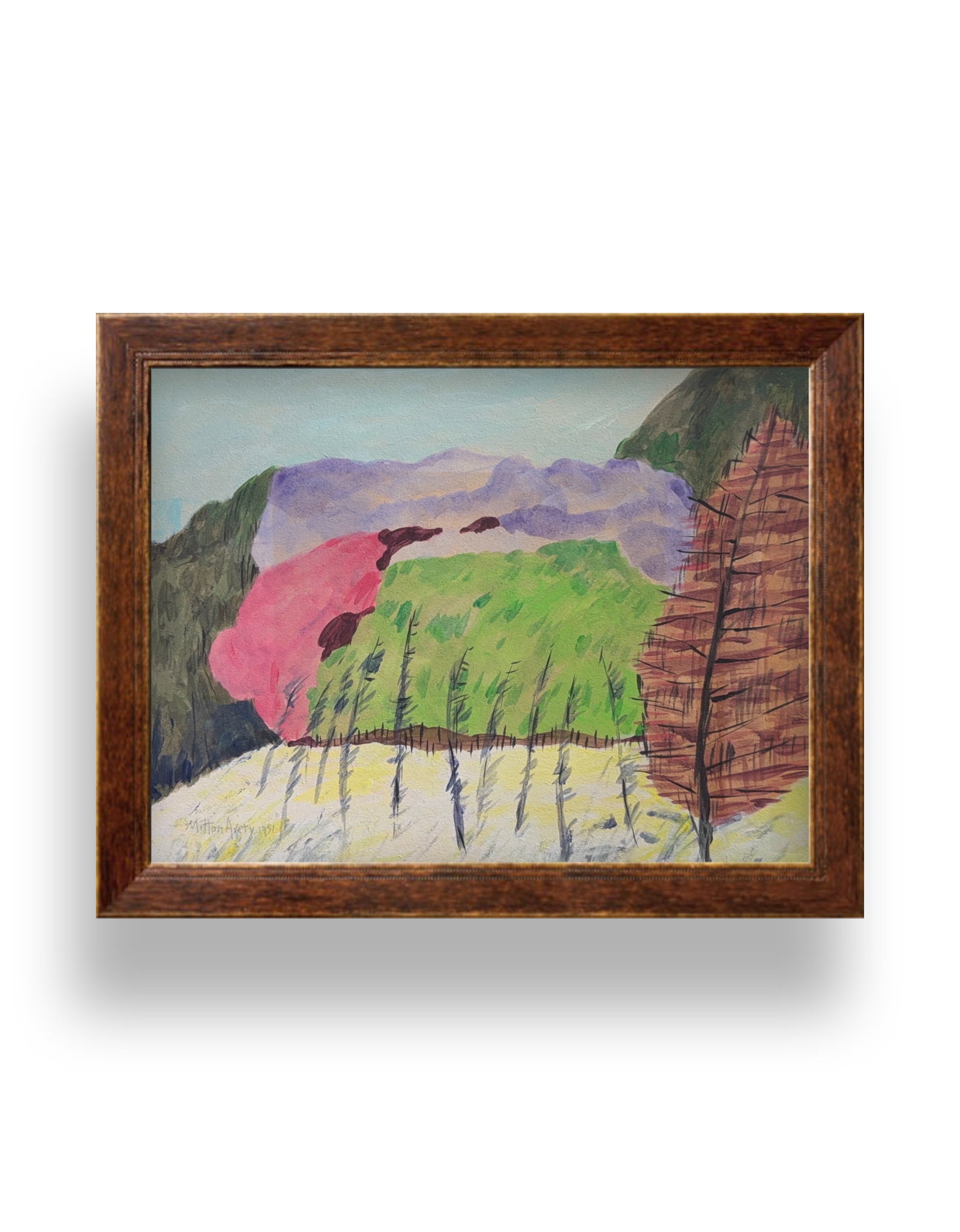 Milton Avery, Mix-Media on Cardboard, American Painter(1885 - 1965) (1 of 8)