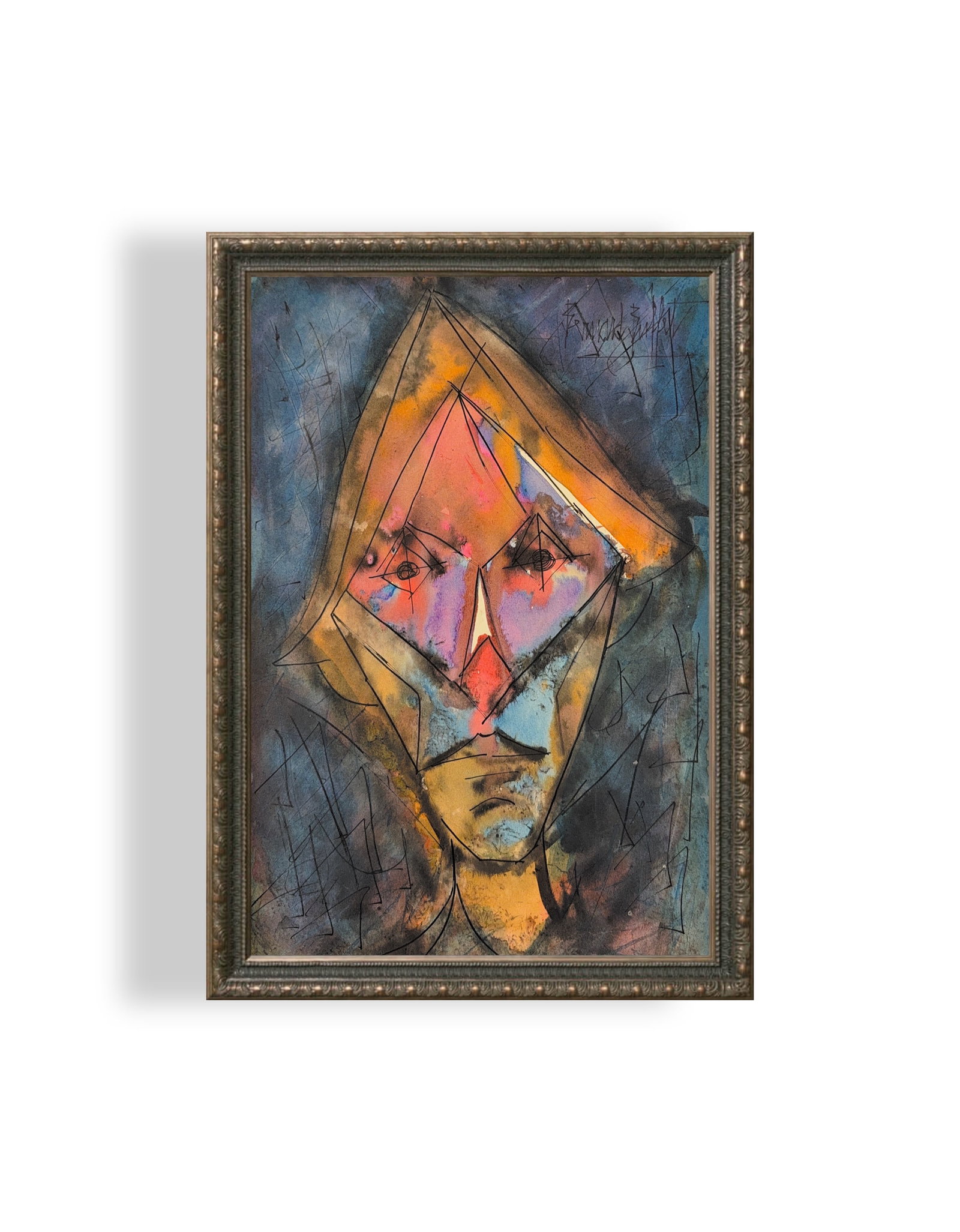 Bernard Buffet, Mix-Media on Paper, French (1928 - 1999) (1 of 8)