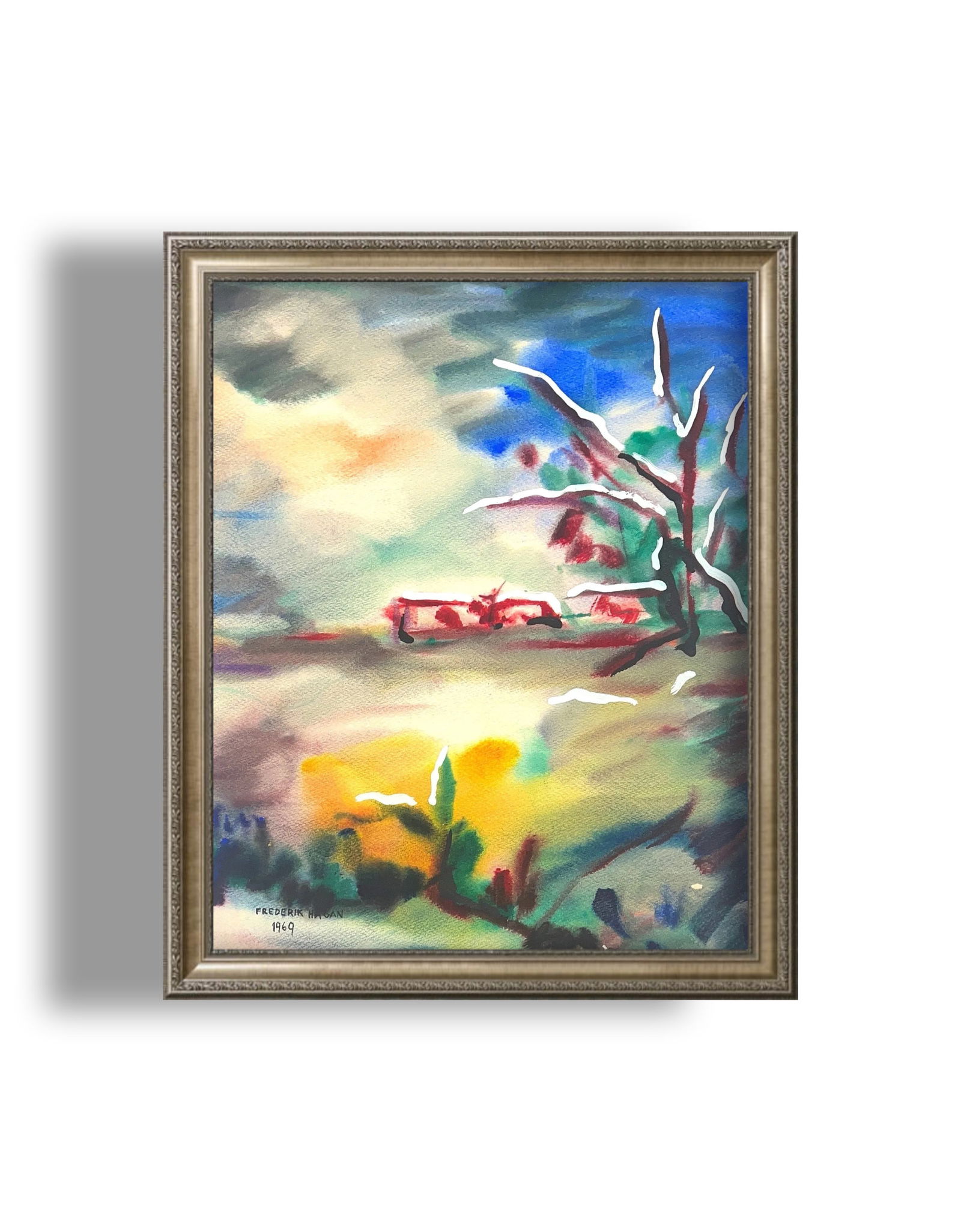 Frederick Hagan, Watercolor-Gaouche, Canadian (1918 - 2003) (1 of 8)