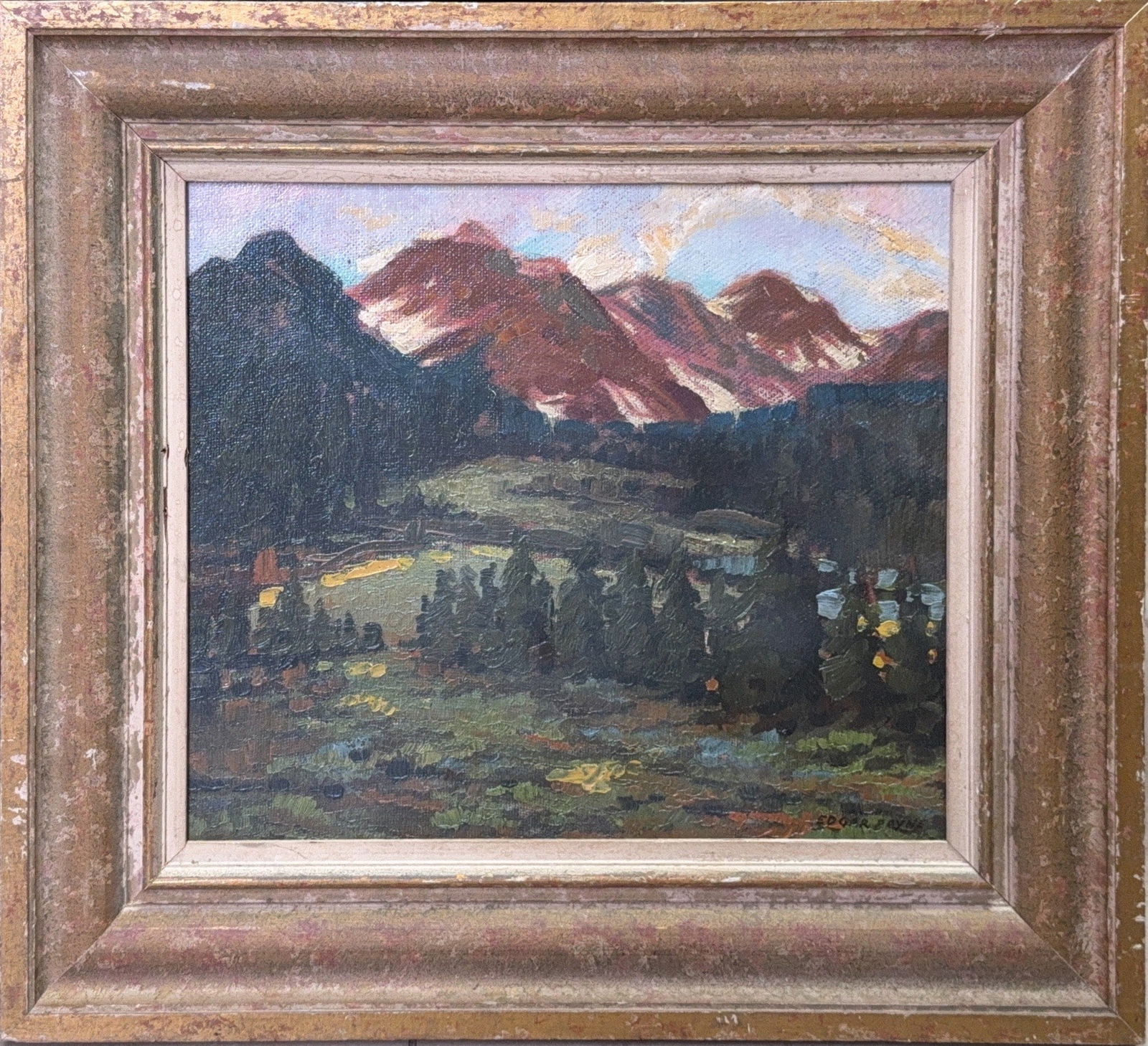 Edgar Payne, Oil on Woodboard, American Painter (1883 - 1947) (1 of 7)