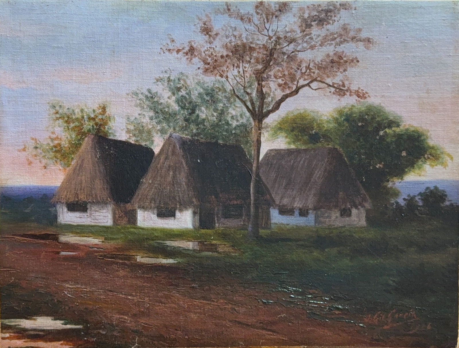 Juan Gil Garcia, Oil on Cardboard, Spanish (1879 - 1932): Juan Gil Garcia was born in 1879 in Madrid, Spain. He emigrated to Cuba in 1899. While he studied art as a young man in Spain at Valladolid, he resumed his studies at the Asturias School in Havana. By