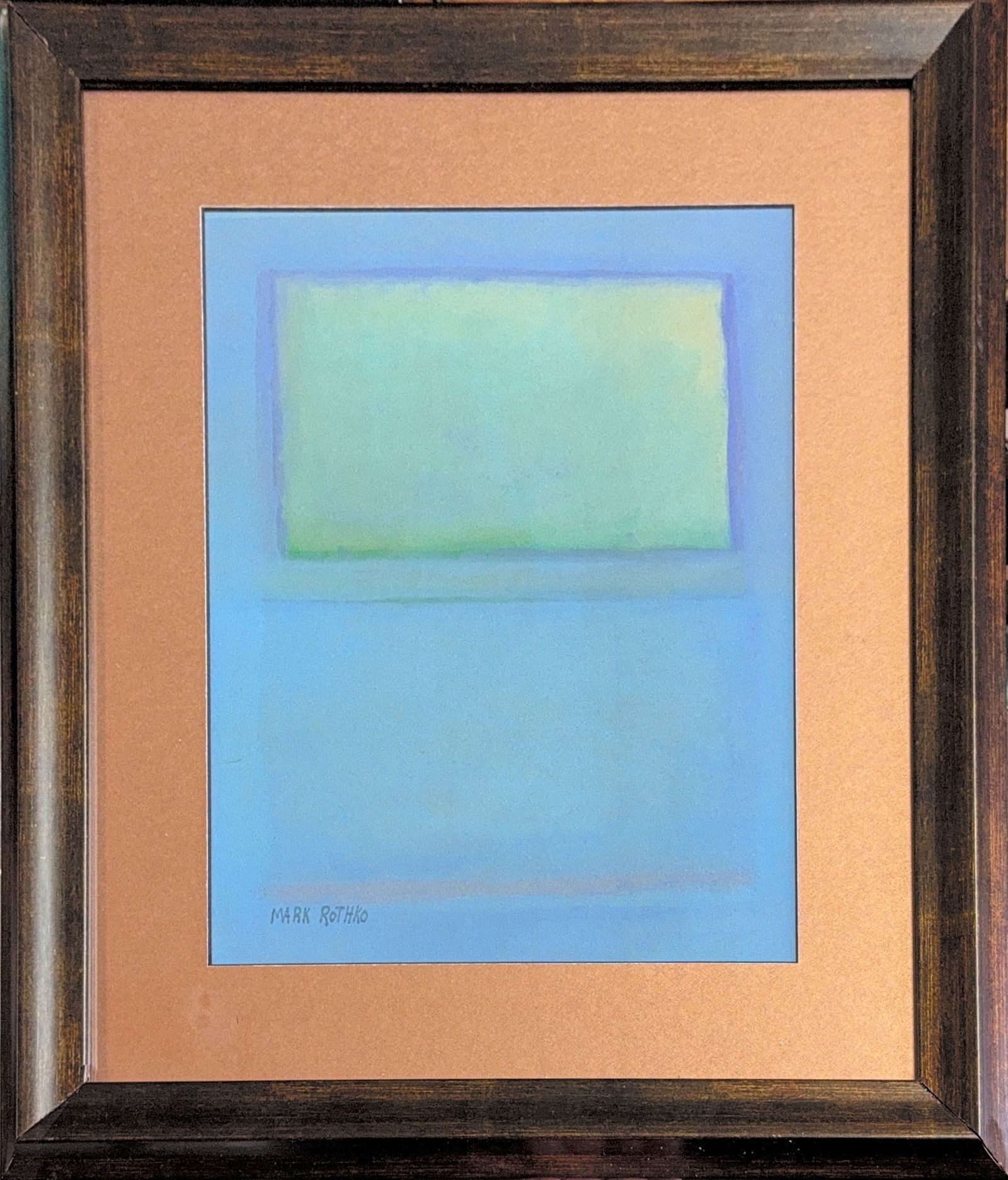 Mark Rothko, Gouache on Paper, Russia (1903 - 1970): Mark Rothko (1903–1970) was a leading figure in Abstract Expressionism, best known for his monumental "Color Field" paintings that evoke deep human emotions through simple, luminous forms. Born Marc