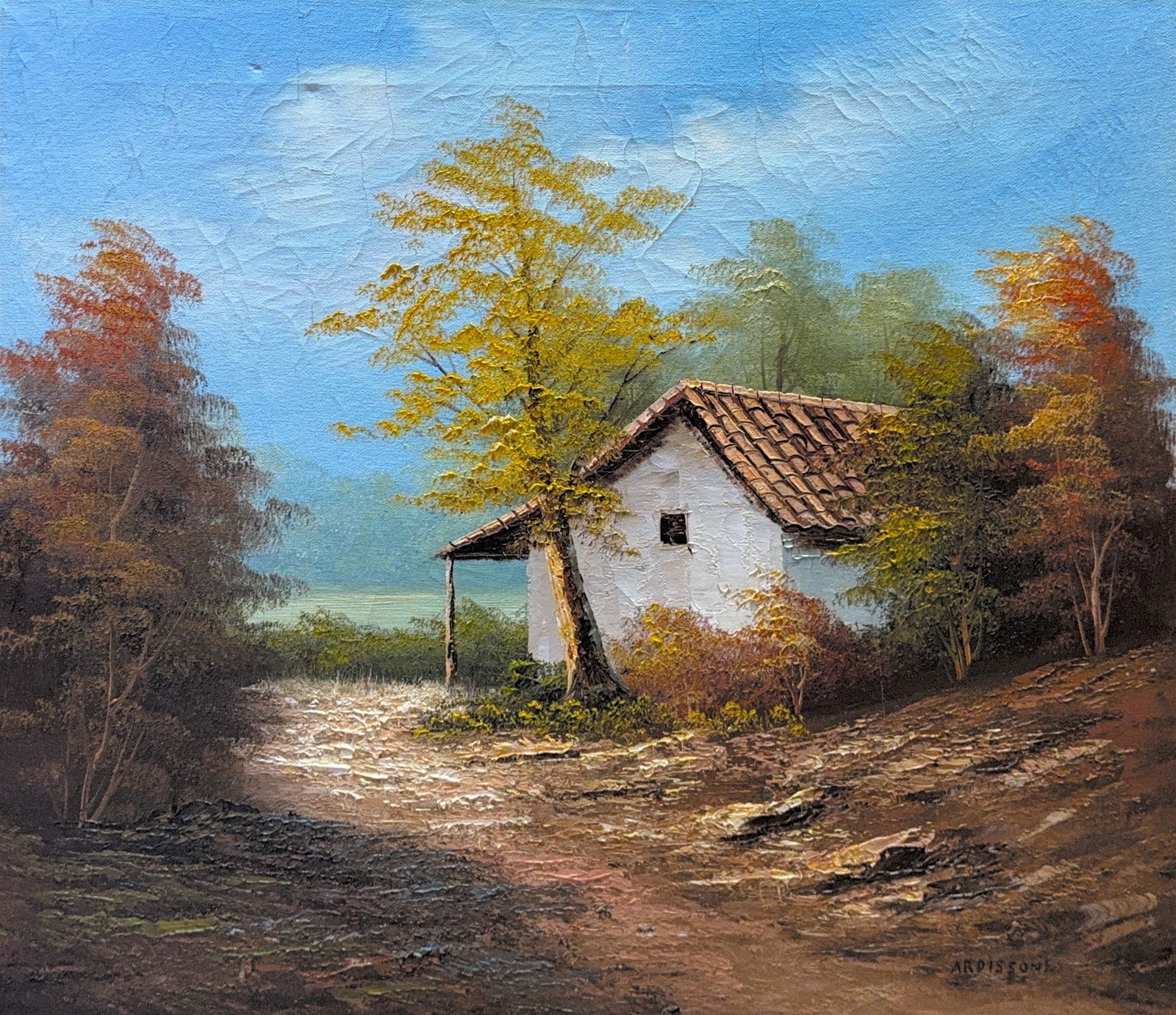 Yolanda Ardissone, Oil on Canvas, French (1927 - 2024): A French-based artist who has exhibited extensively in the United States as well as her native country, Yolande Ardissone paints marine scenes, landscapes and floral still life in style that combines