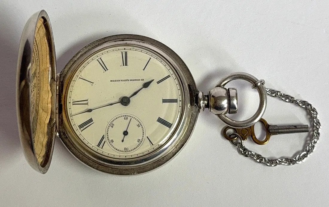 Vintage Elgin F11 Open-Face Pocket Watch (1 of 7)