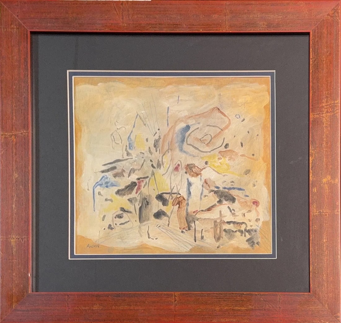 Mordecai Ardon, Watercolor/Mix-Media on Paper, Polish (1896 - 1992) (1 of 10)