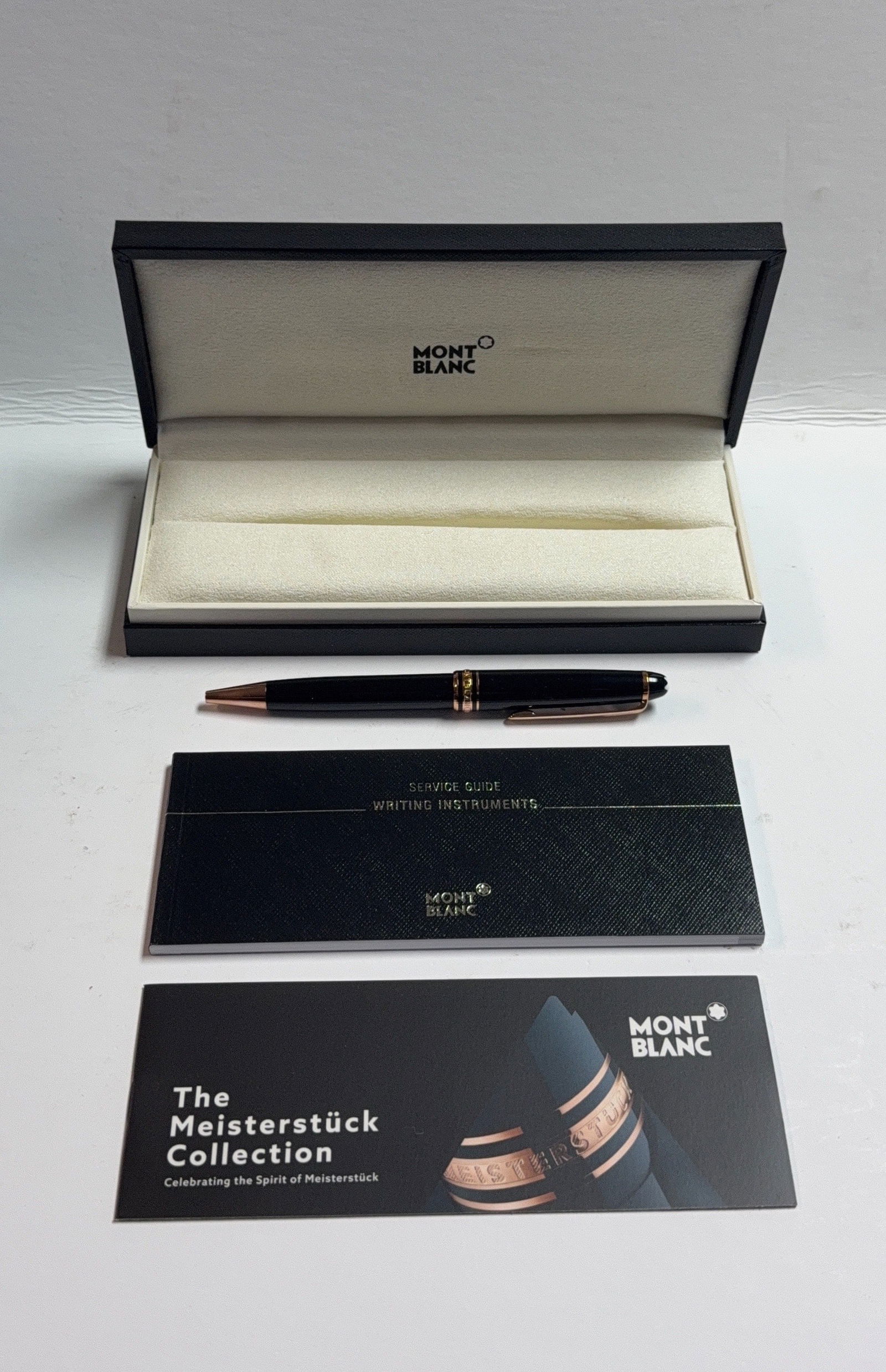 Original Montblanc Meisterstück 90 Years (CLASSIQUE) Ballpoint Pen Rose Gold-Platted (1 of 10)