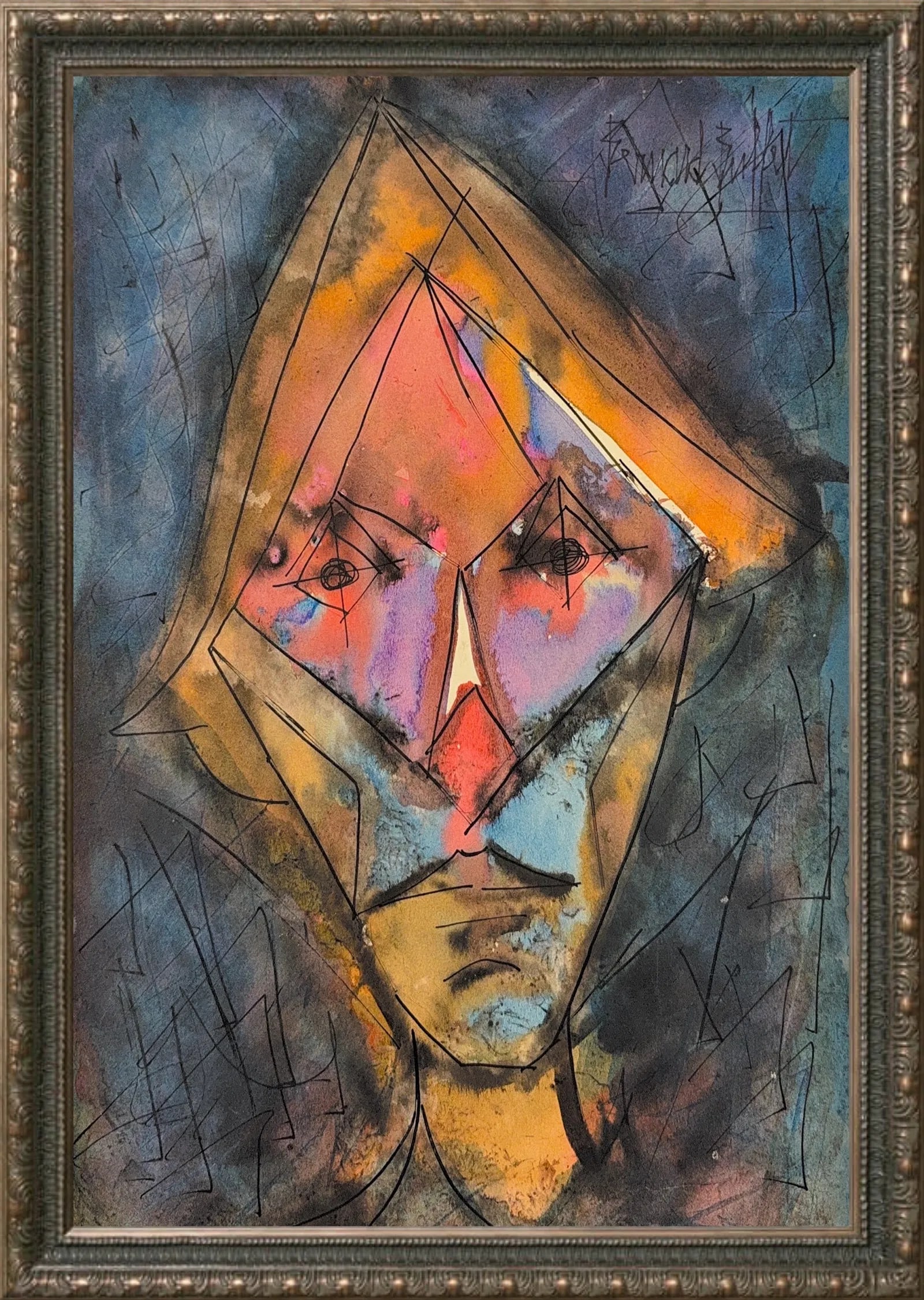 Bernard Buffet, Mix-Media on Paper, French (1928 - 1999) (1 of 8)