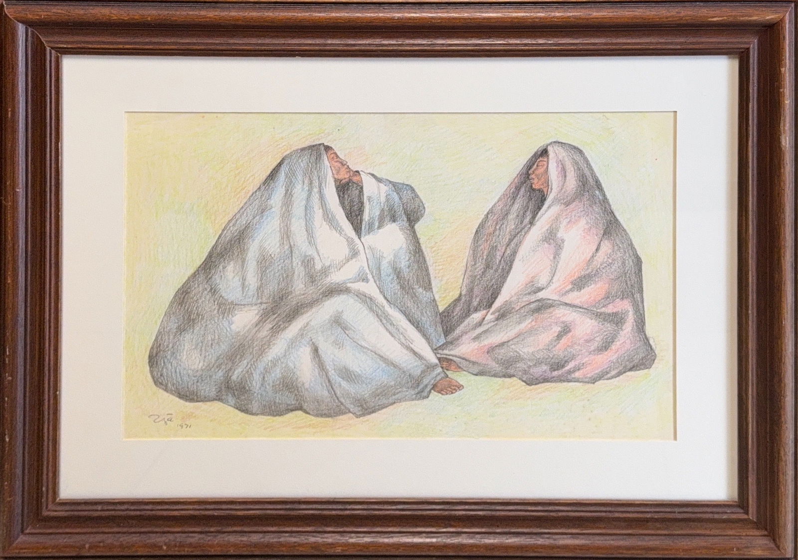 Francisco Zuniga, Crayon/Pastel/Mix-Media, Latin-American (1912 - 1998) (1 of 6)