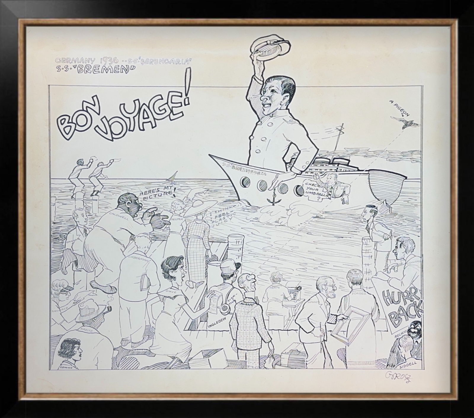 George Ehrenfried Grosz, Ink on Artistic Paper, German (1893 - 1959) Illustrative Art (1 of 13)