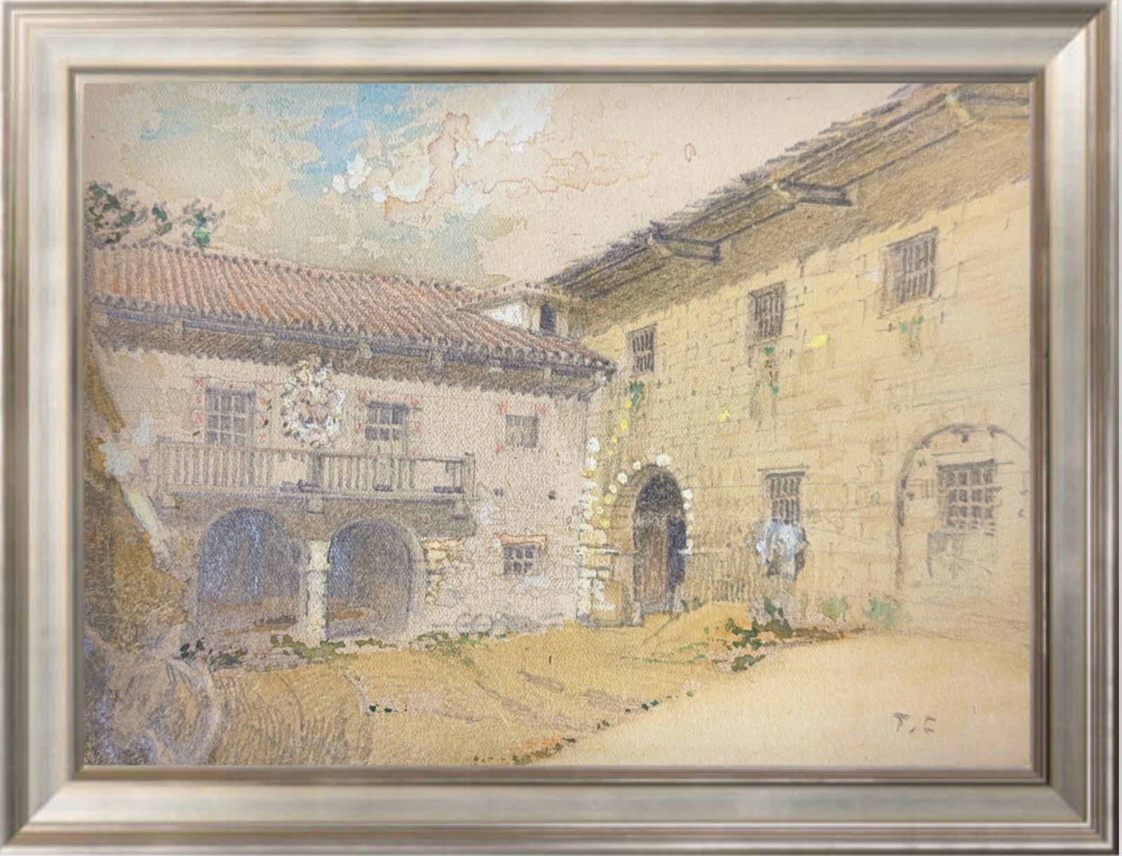 Thomas Couture, Watercolor/Pencil on Paper, French (1815 - 1879) (1 of 7)