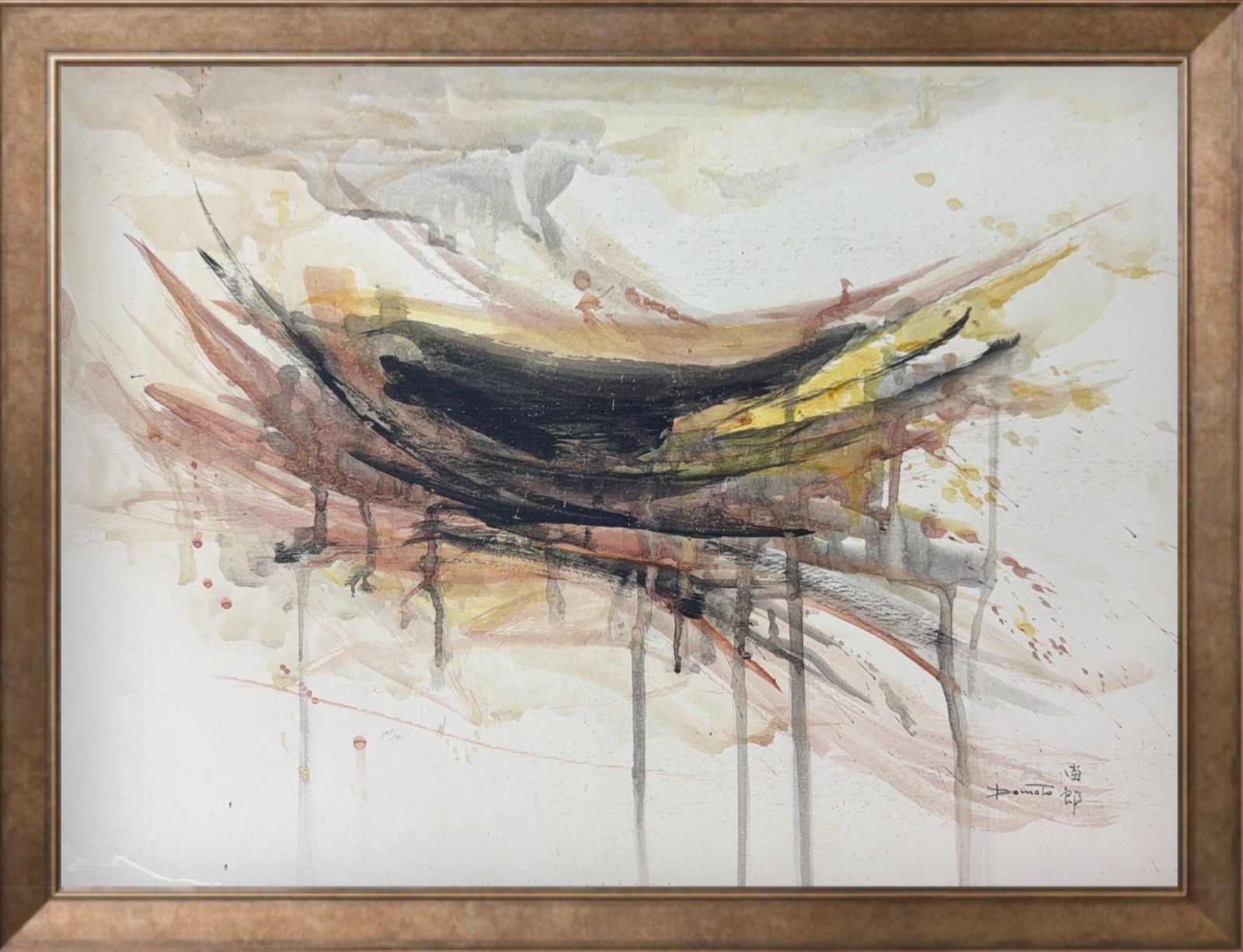 Hisao Domoto, Gouache/Watercolor on Cardboard, Japanese (1928 - 2013) (1 of 8)