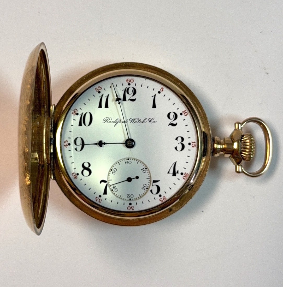 Antique 1907 Rockford Watch Co. Pocket Watch (1 of 11)