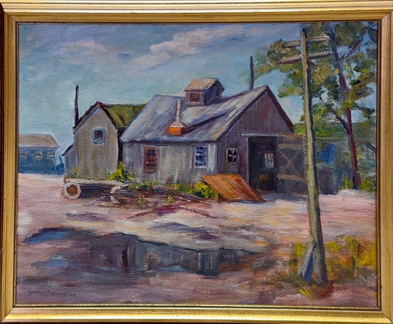 Walter Farndon, Oil on Cardboard, English (1876 - 1964) (1 of 8)