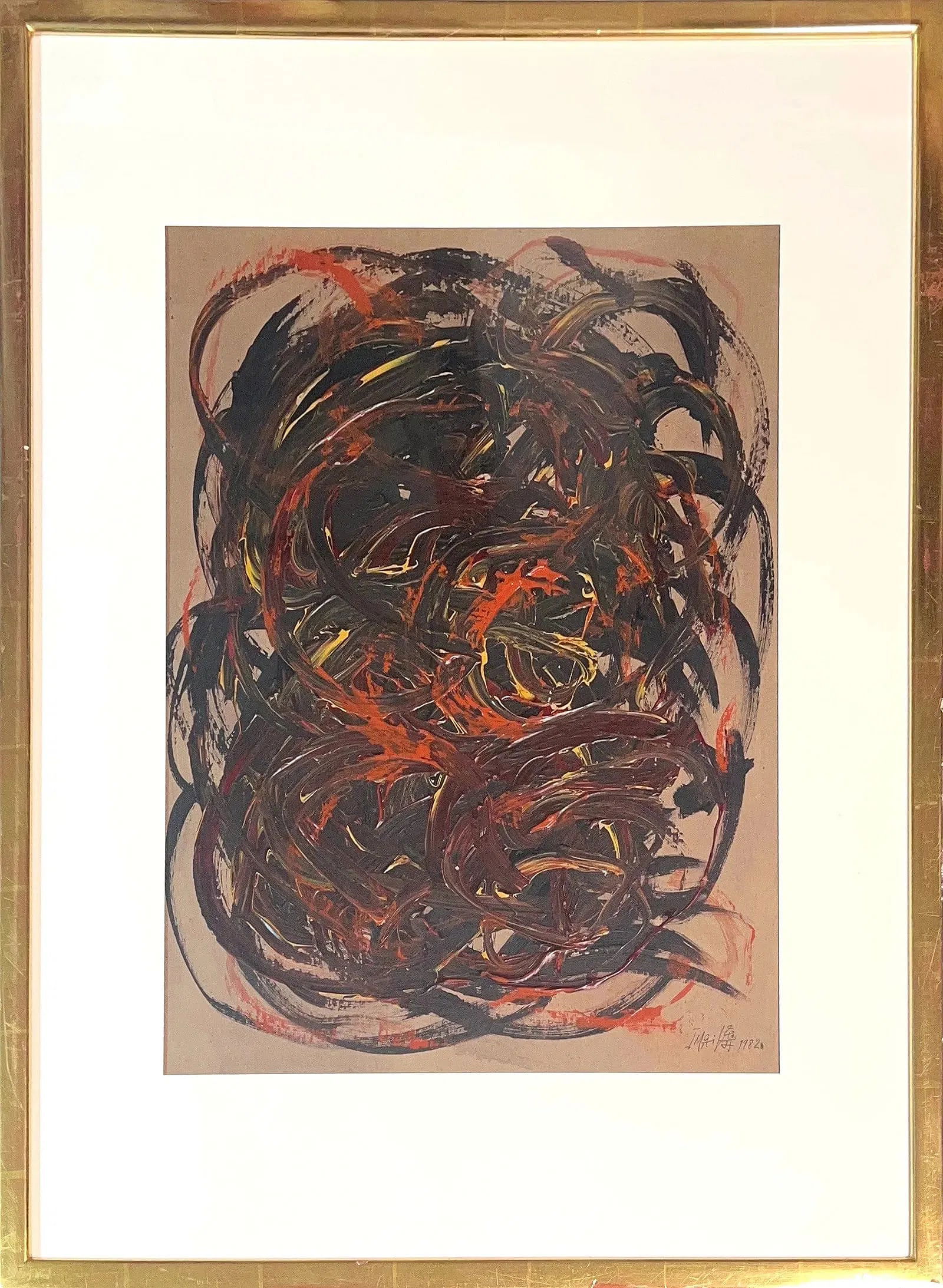 Toshimitsu Imai, Acrylic on Paper, Japanese (1928 - 2002) (1 of 6)