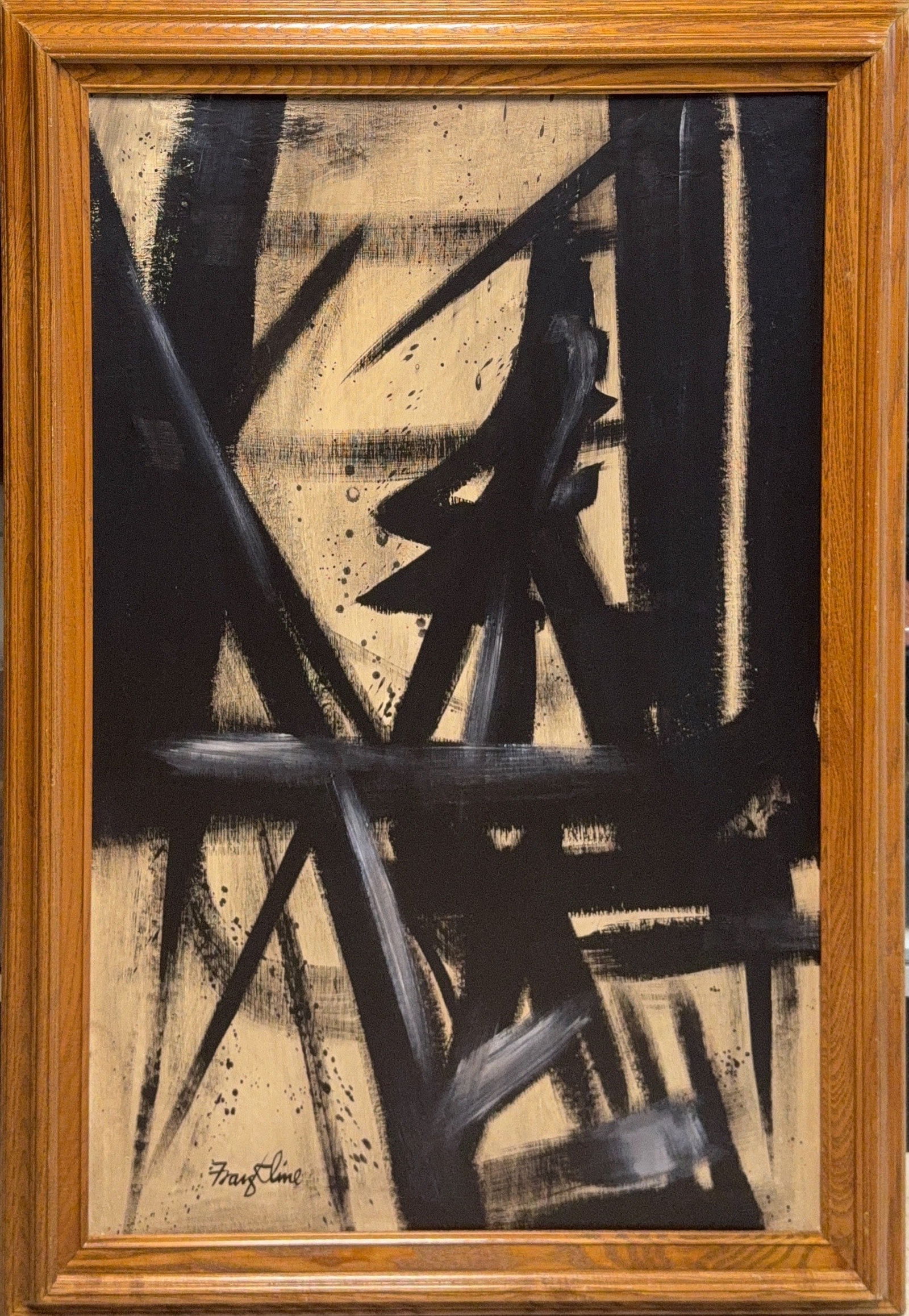 Franz Josef Kline, Acrylic on Canvas, American (1910 - 1962) (1 of 8)