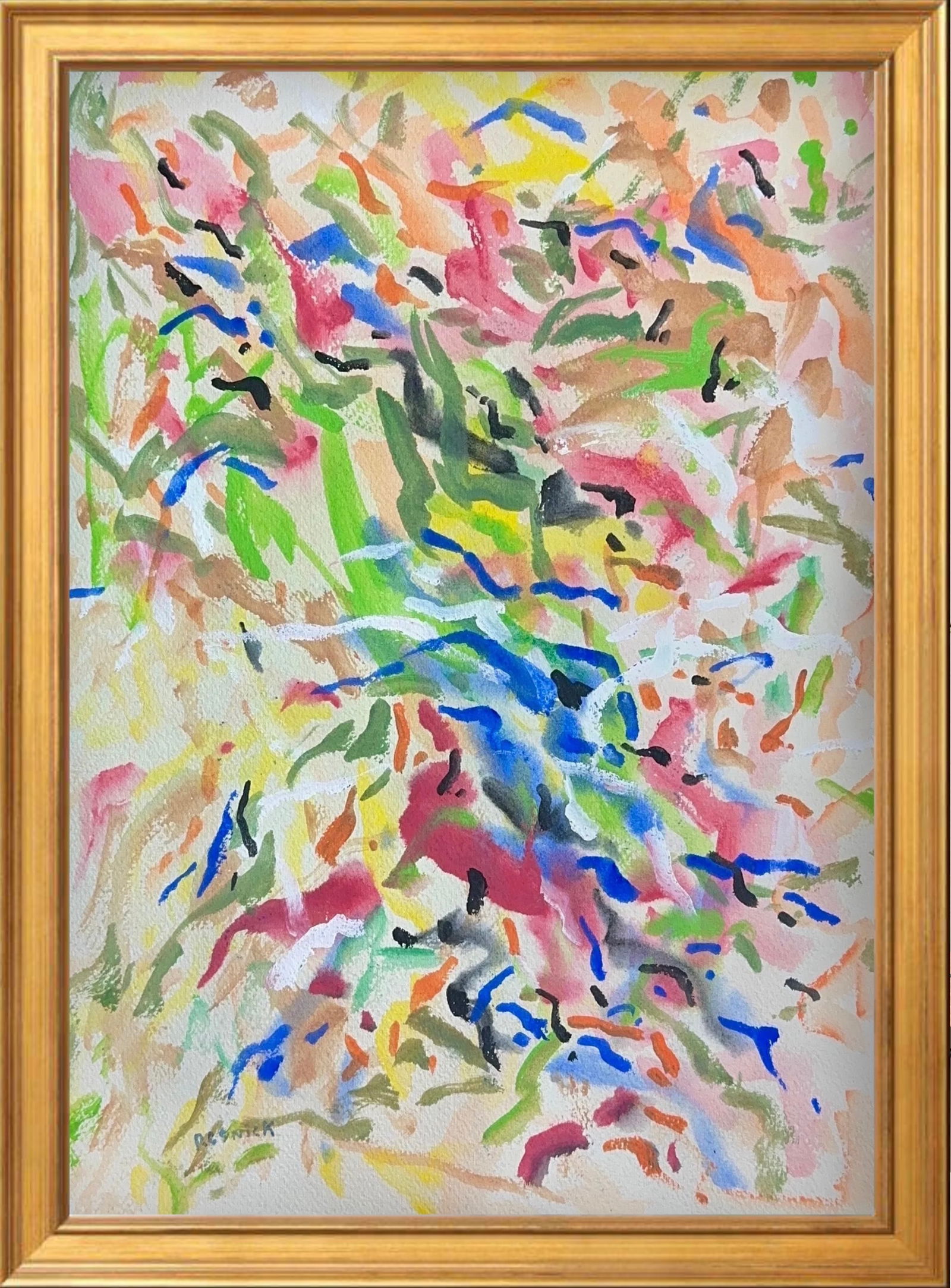 Milton Resnick, Gouache on Thick Artistic Paper, Russian (1917 - 2004) (1 of 6)