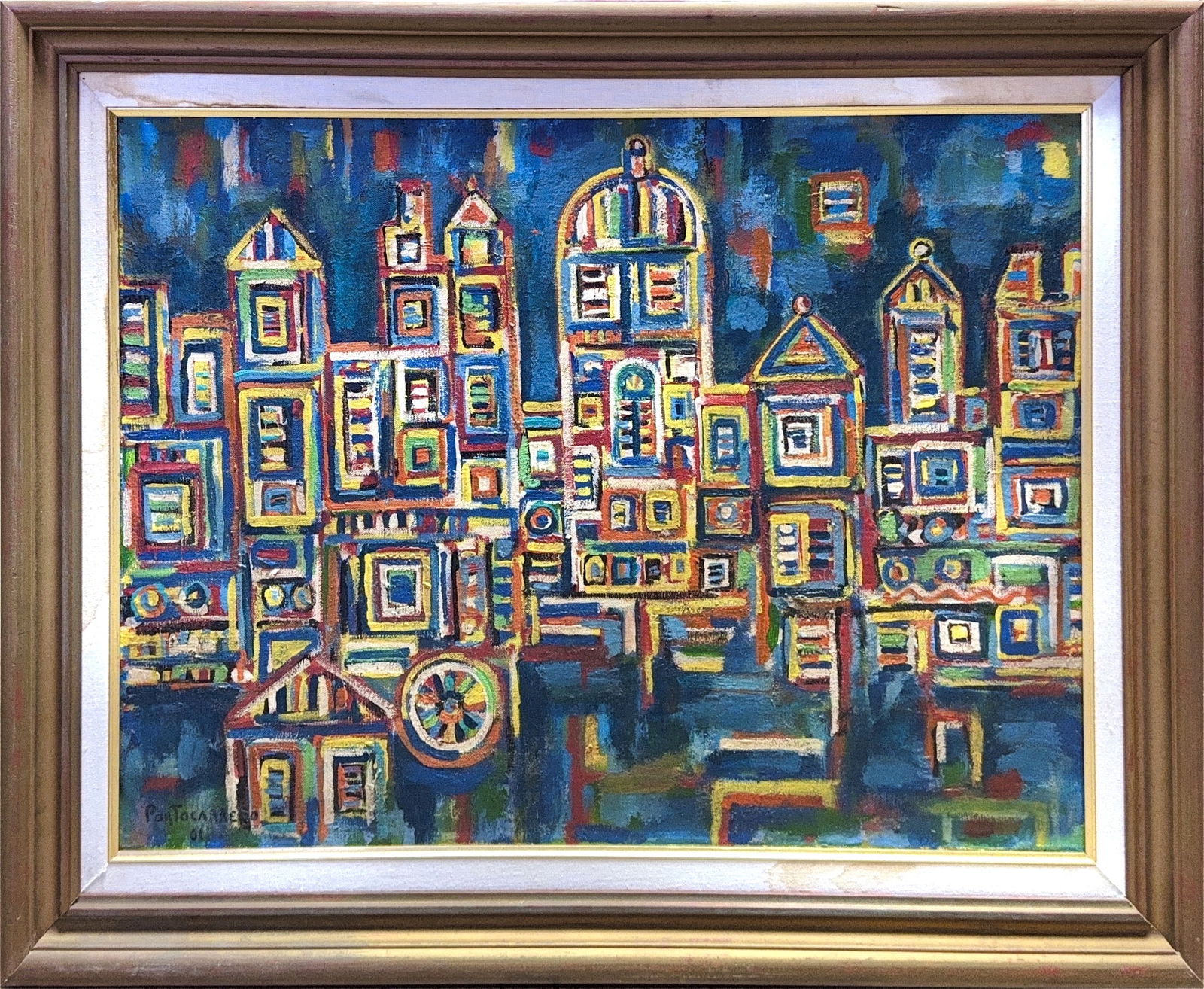 Rene Portocarrero, Oil on Canvas, Cuban (1912 - 1985) (1 of 7)