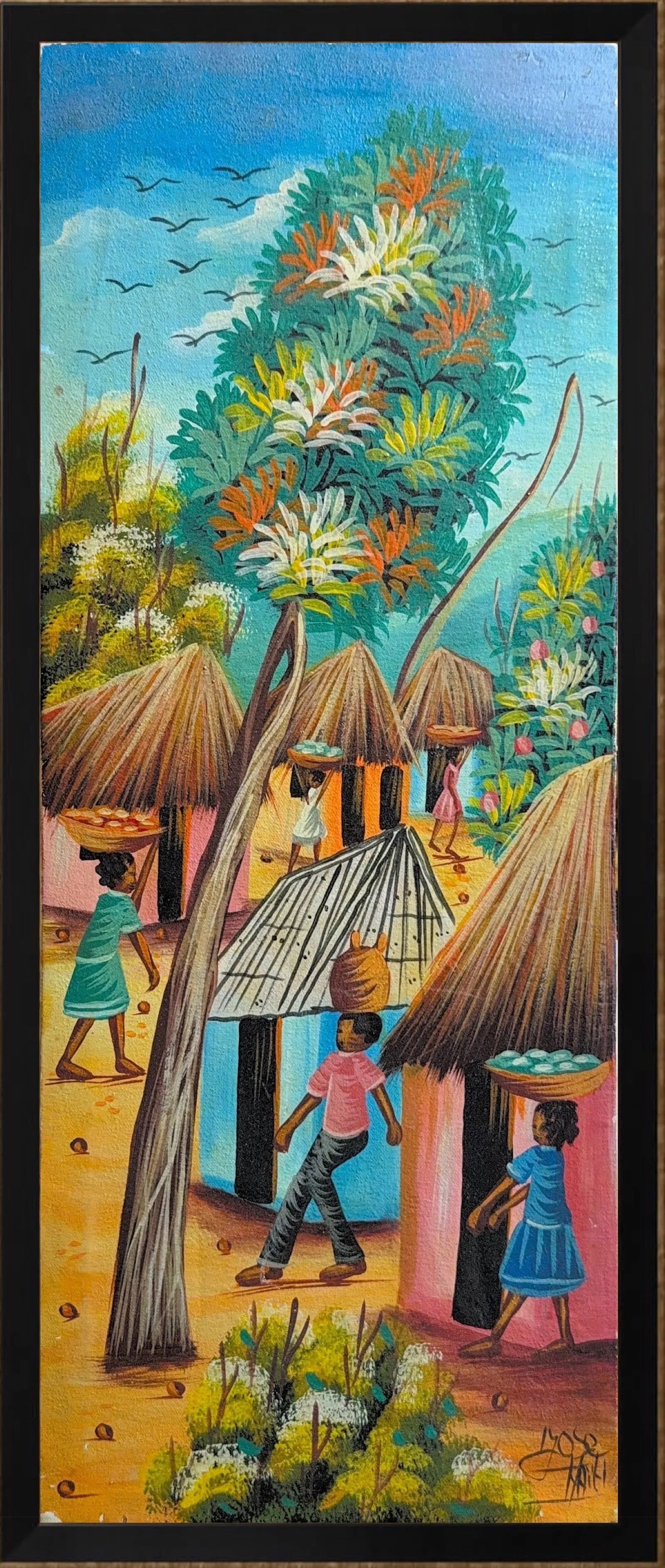 Emmanuel Aurelus, Oil on Canvas, Haitian Folk (1 of 11)