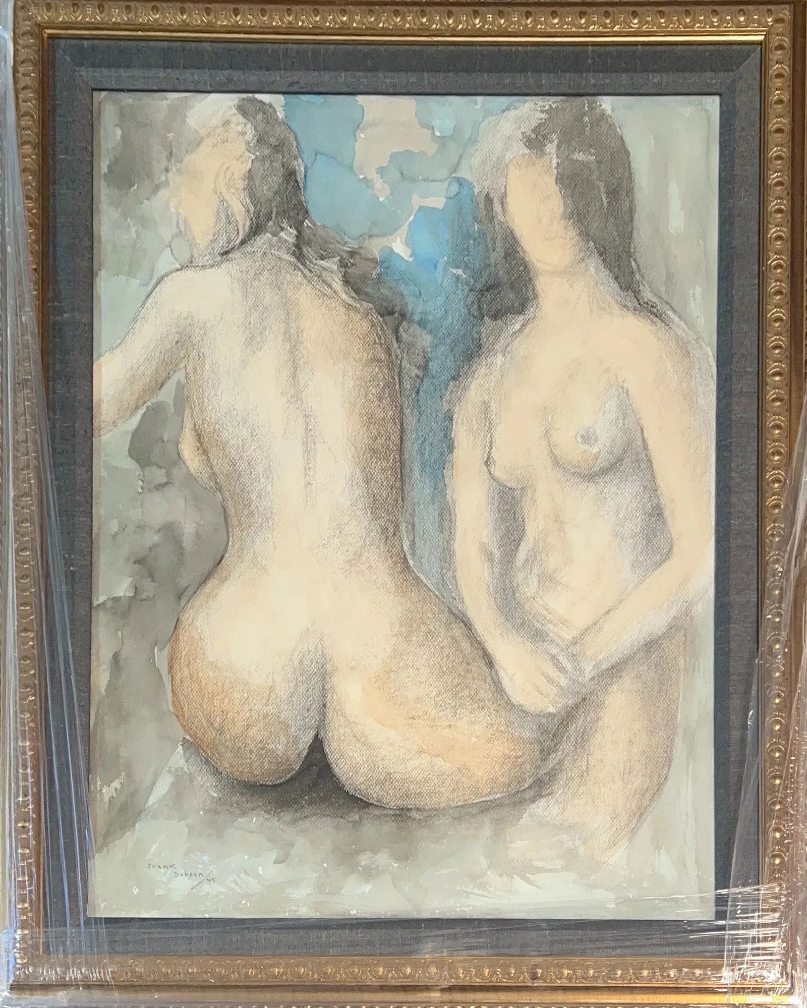 Frank Owen Dobson, Watercolor, English (1886 - 1963): Born: 1886 - London, England. Died: 1963 - London, England. Known for: Semi-realist sculpture, direct carving, teaching. Frank Owen Dobson RA was a British artist and sculptor. He began as a painter,