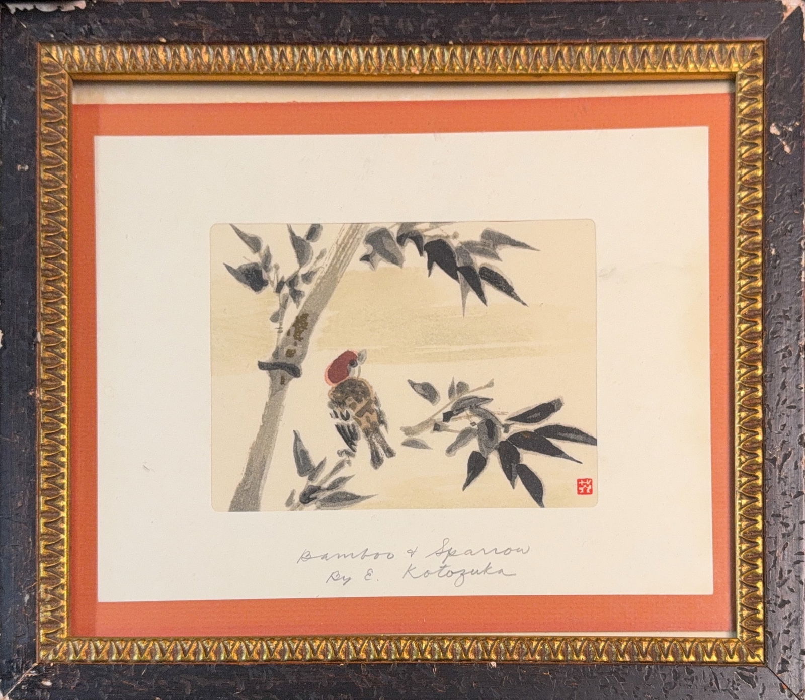 Eiichi Kotozuka, Watercolor, Japanese (1906 - 1979): Eiichi Kotozuka was born in Osaka and studied at Kyoto City Specialist School of Painting. He made several series with famous landmarks in the Kyoto area and flower prints. Publishers were Unsodo and