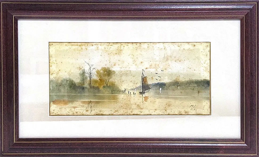 Max Schwimmer, Antique Watercolor on Paper, German (1895 – 1960) (1 of 6)