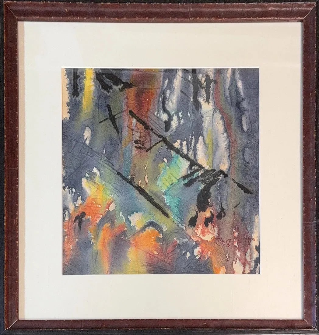 Haiwen Tang, Watercolor/Mix-Media on Paper, Chinese (1927 - 1991) (1 of 7)